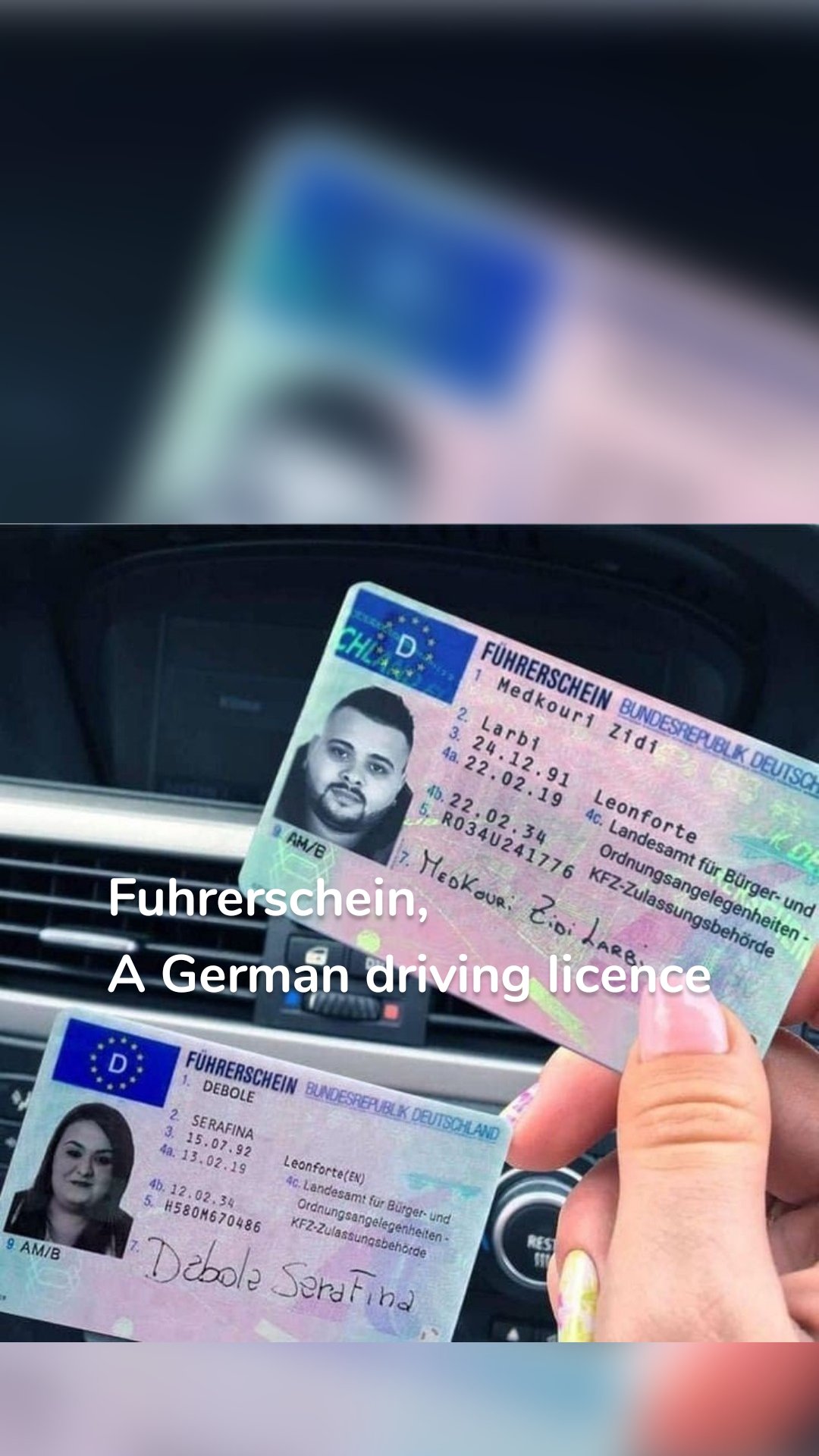 Fuhrerschein, 
A German driving licence